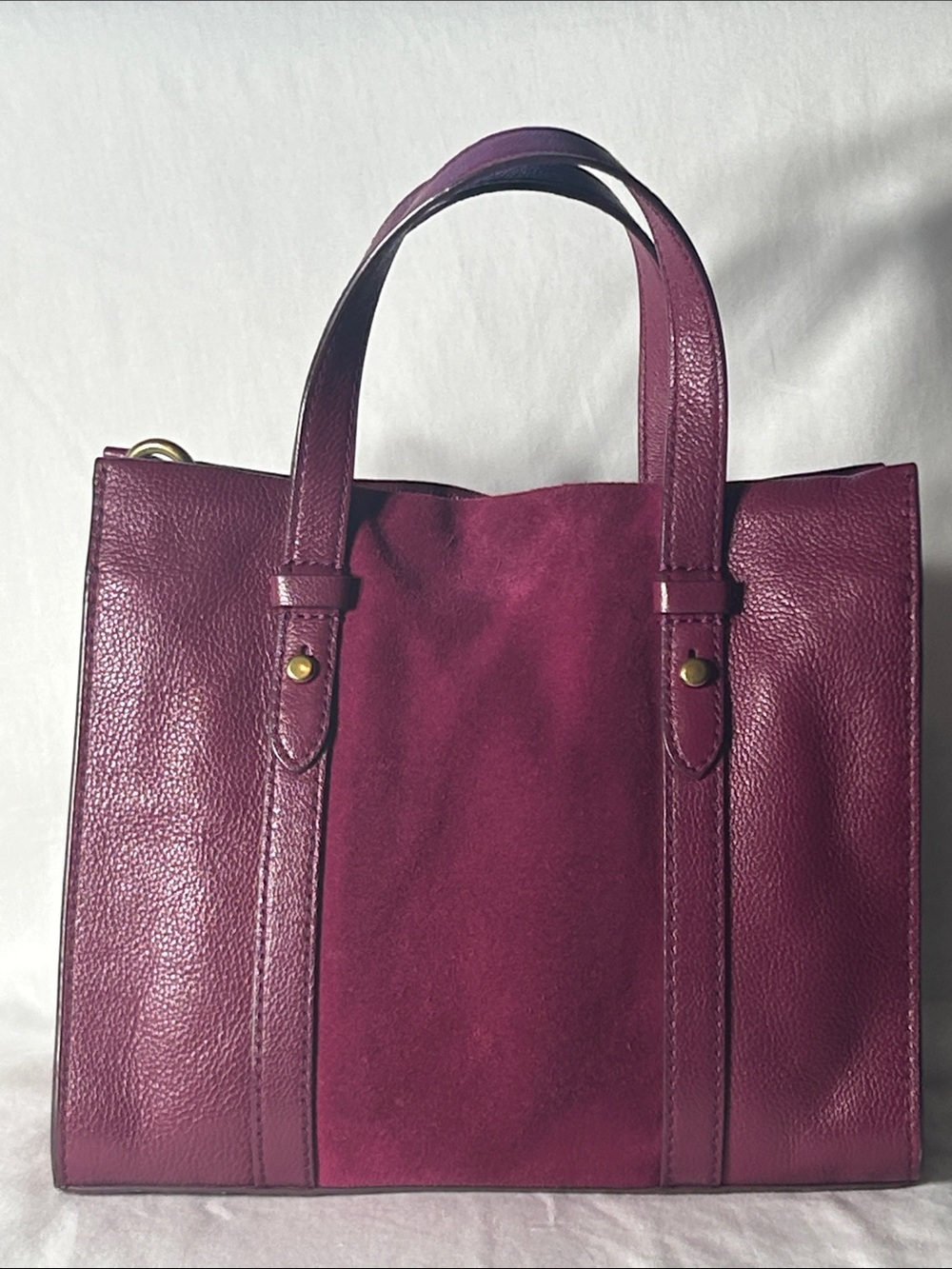 Fossil Kingston Leather Satchel in Deep Plum - Picture 5 of 11